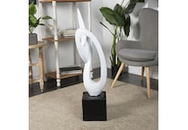 umai white figurines   