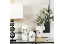 umai white jar vase bowl plate set  