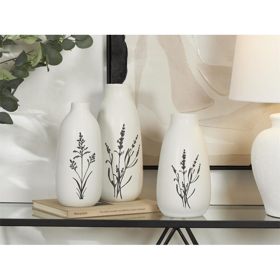 umai white jar vase bowl plate set  