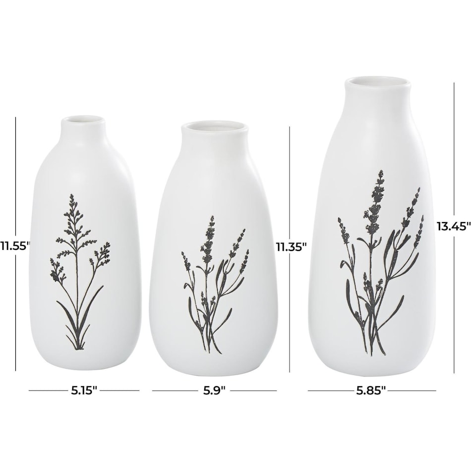 umai white jar vase bowl plate set  