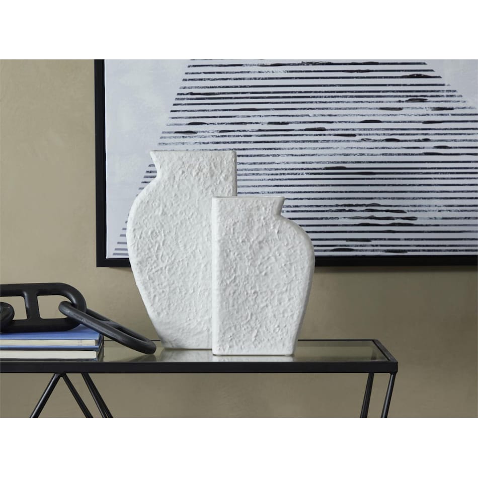 umai white jar vase bowl plate set  