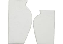 umai white jar vase bowl plate set  