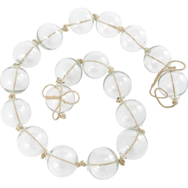 Clear Glass Beads 90"L