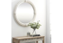 umai white wall mirror   