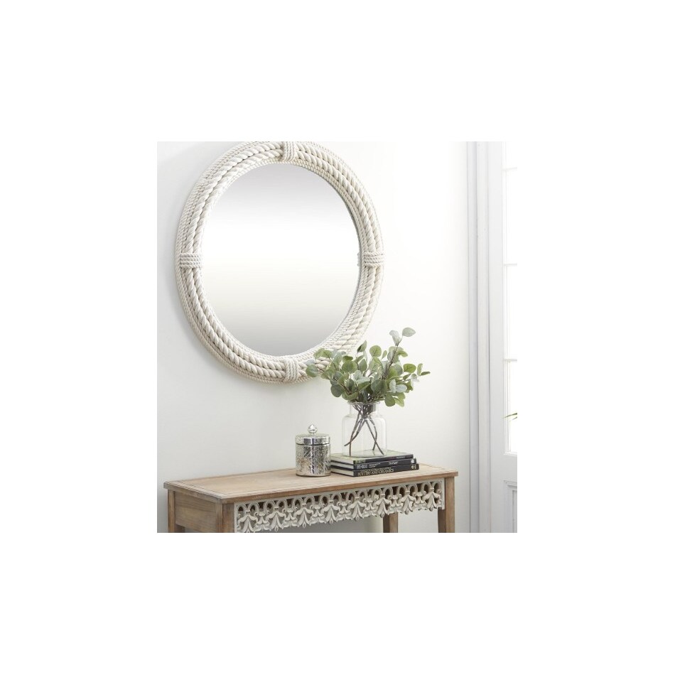 umai white wall mirror   