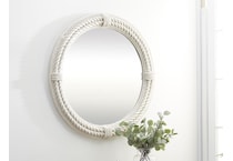 umai white wall mirror   