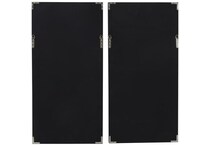 umai white wood plaques set  