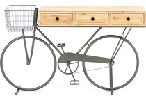 umai wood grain hall entry table iron  