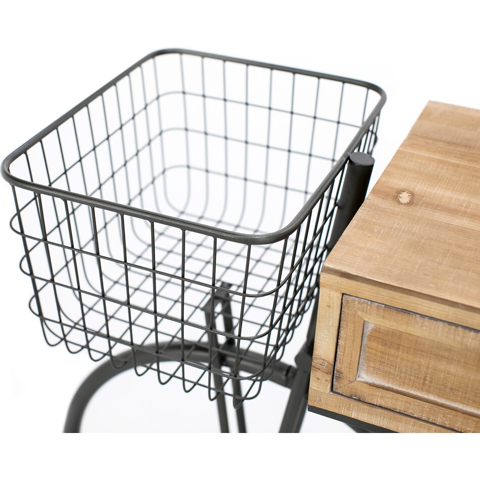 umai wood grain hall entry table iron  
