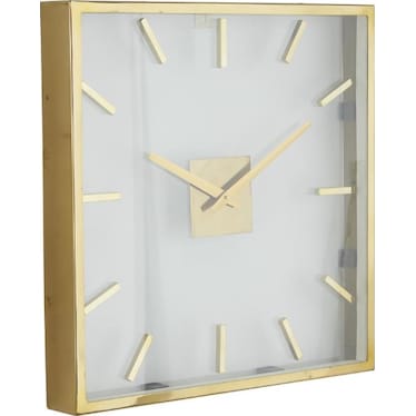 Gold Wall Clock 20"W x 20"H