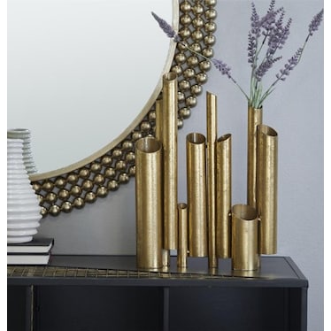 Gold Metal Table Décor 11"W x 14"H