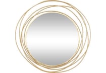 umai yellow wall mirror   