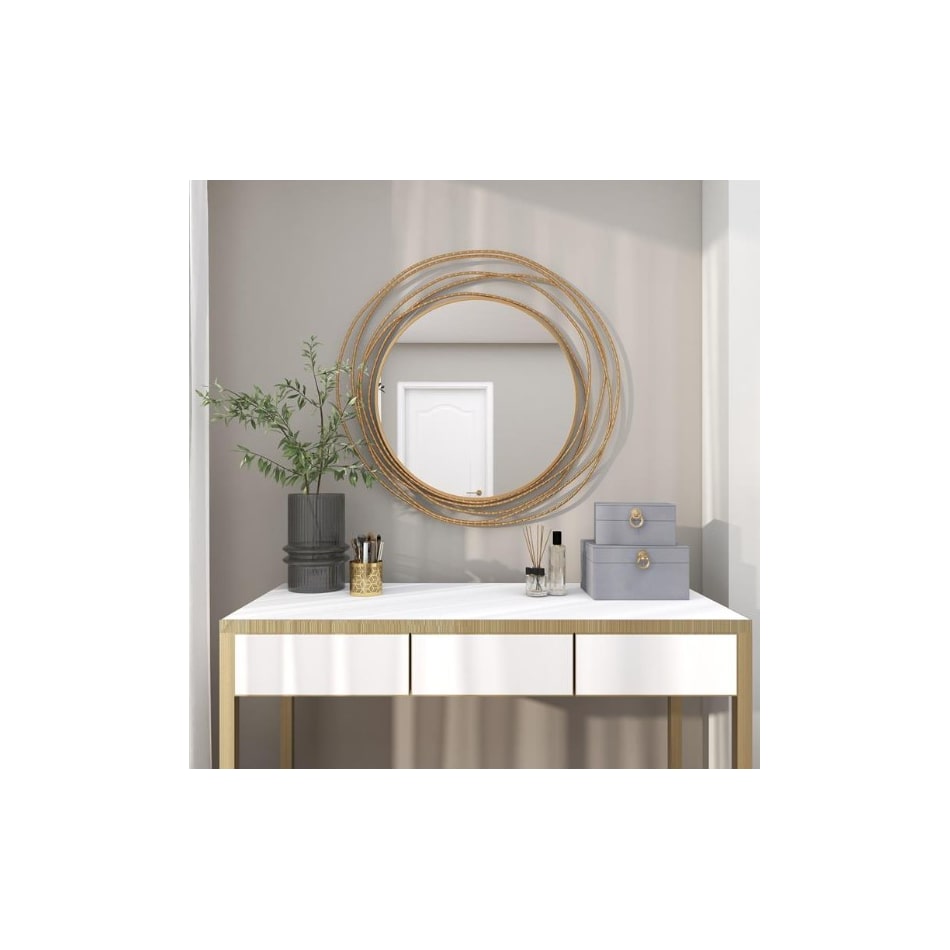 umai yellow wall mirror   