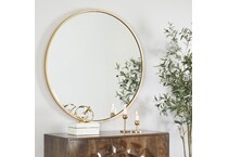 umai yellow wall mirror   