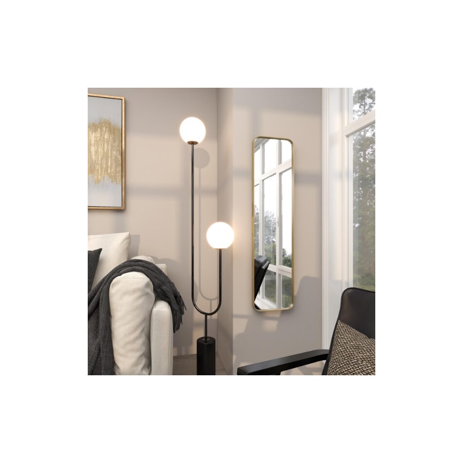 umai yellow wall mirror   