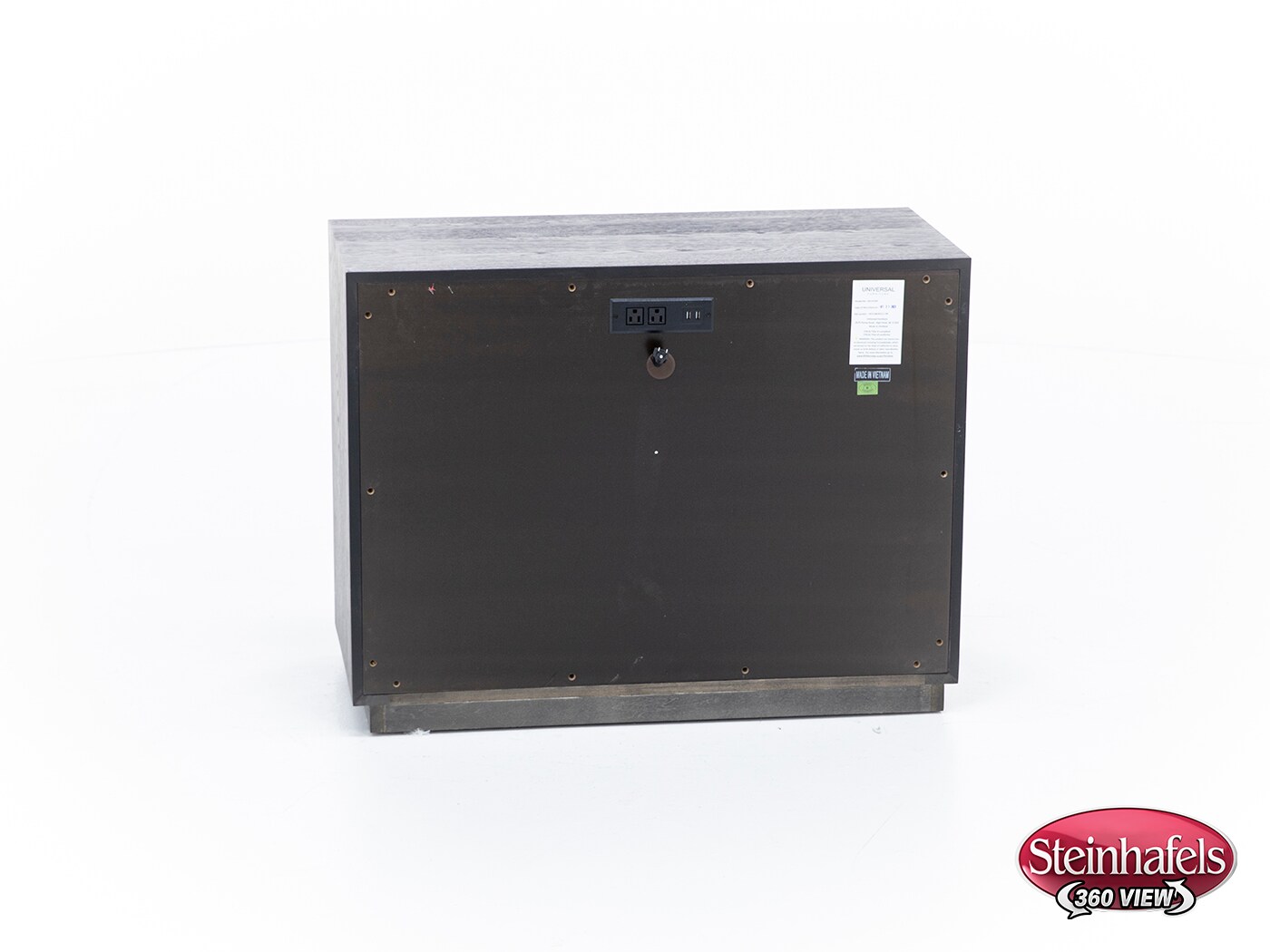 universal furniture international black three drawer  image   