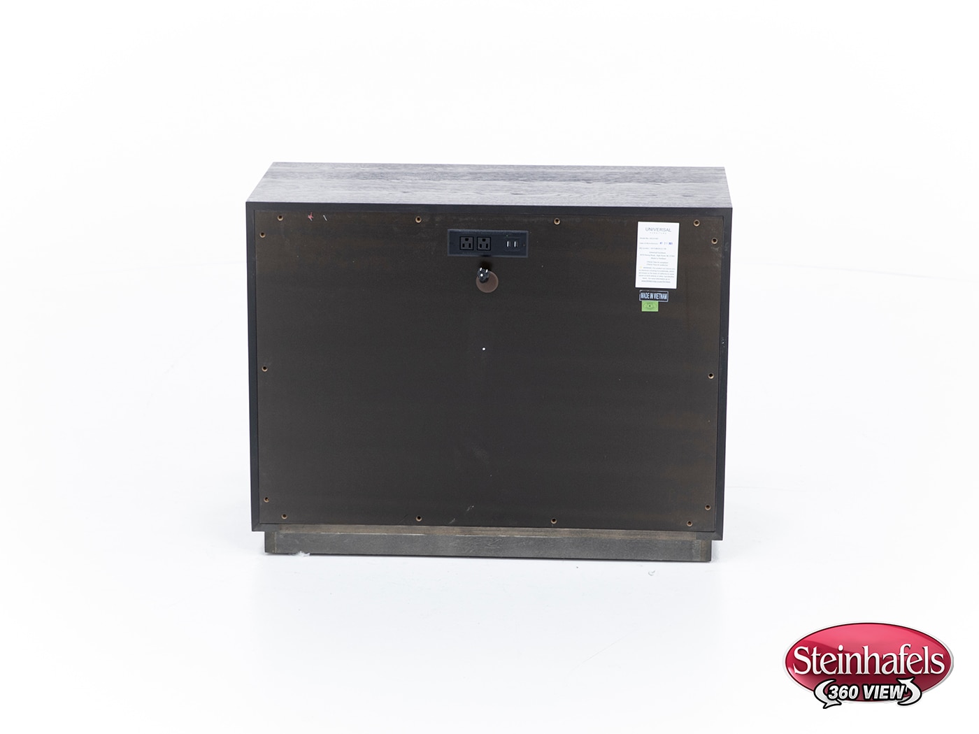 universal furniture international black three drawer  image   
