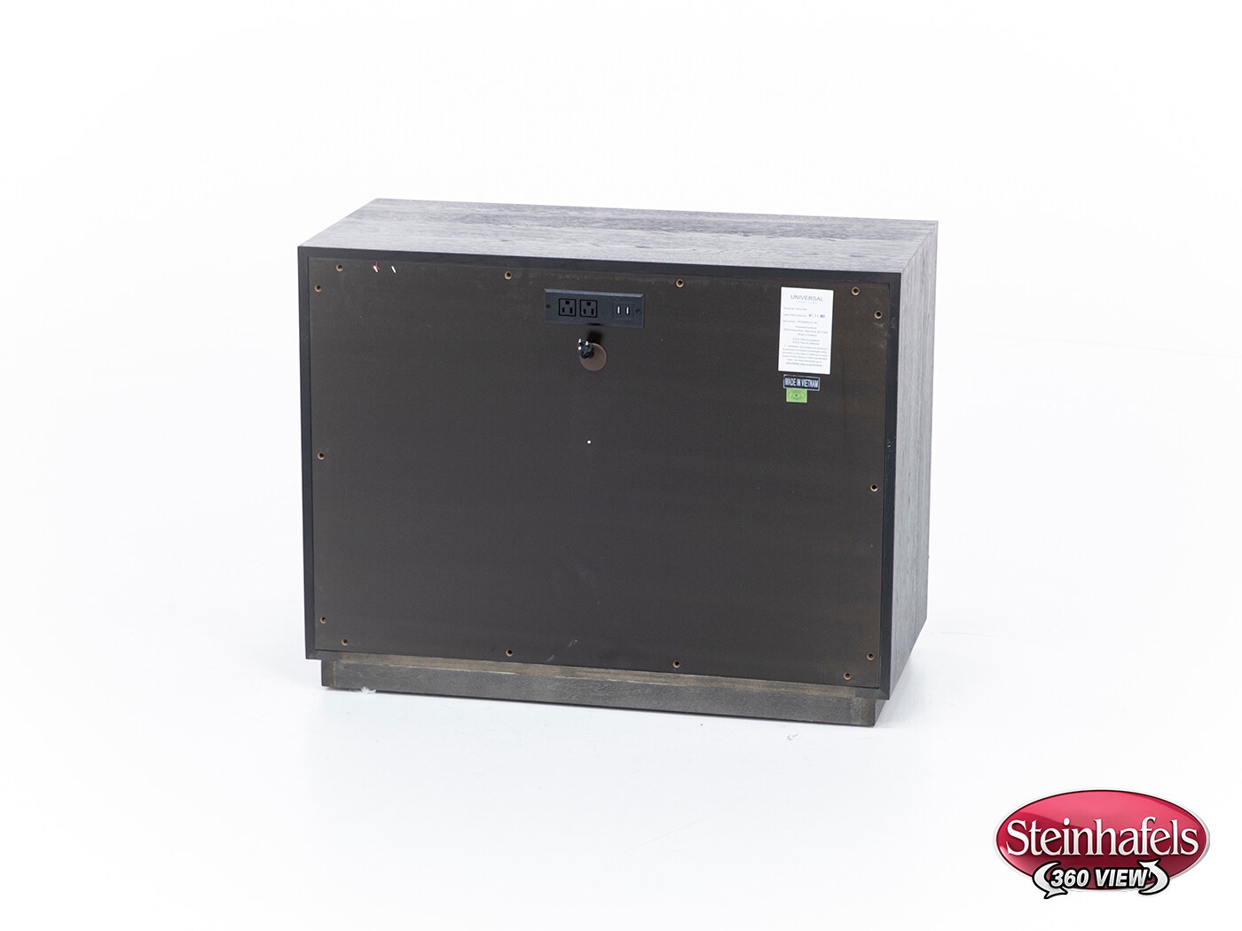 universal furniture international black three drawer  image   