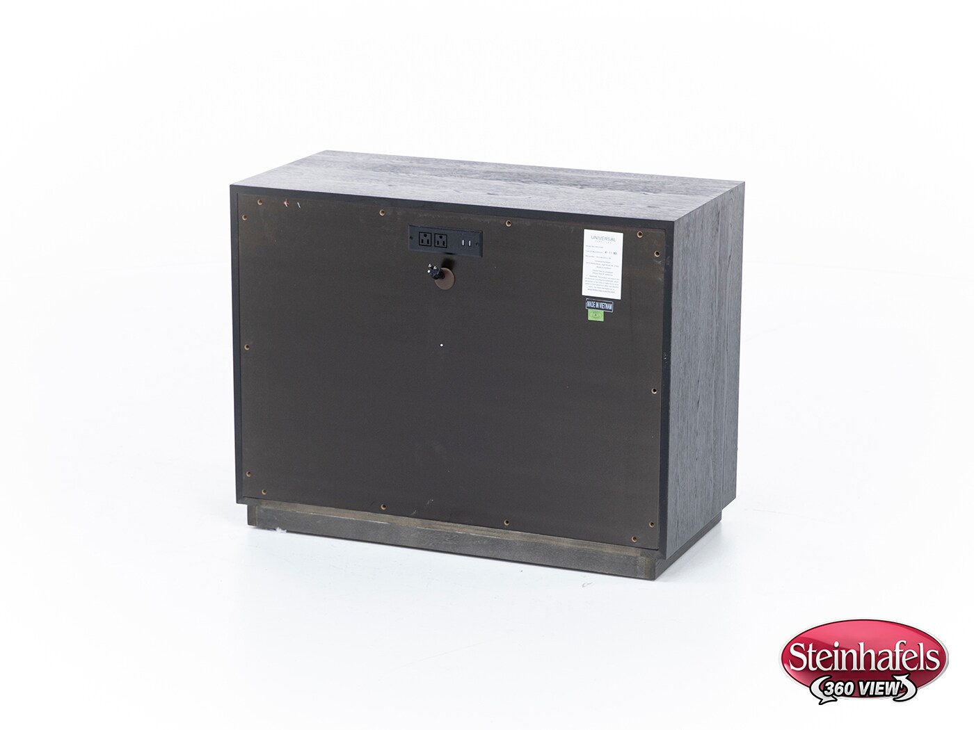 universal furniture international black three drawer  image   