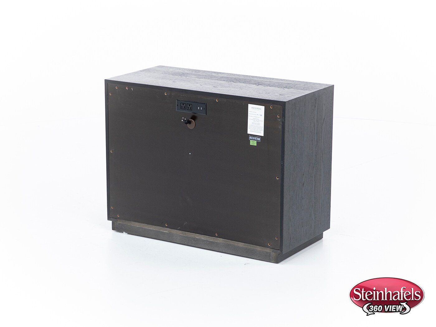 universal furniture international black three drawer  image   