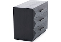 universal furniture international black three drawer   