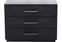 universal furniture international black three drawer   