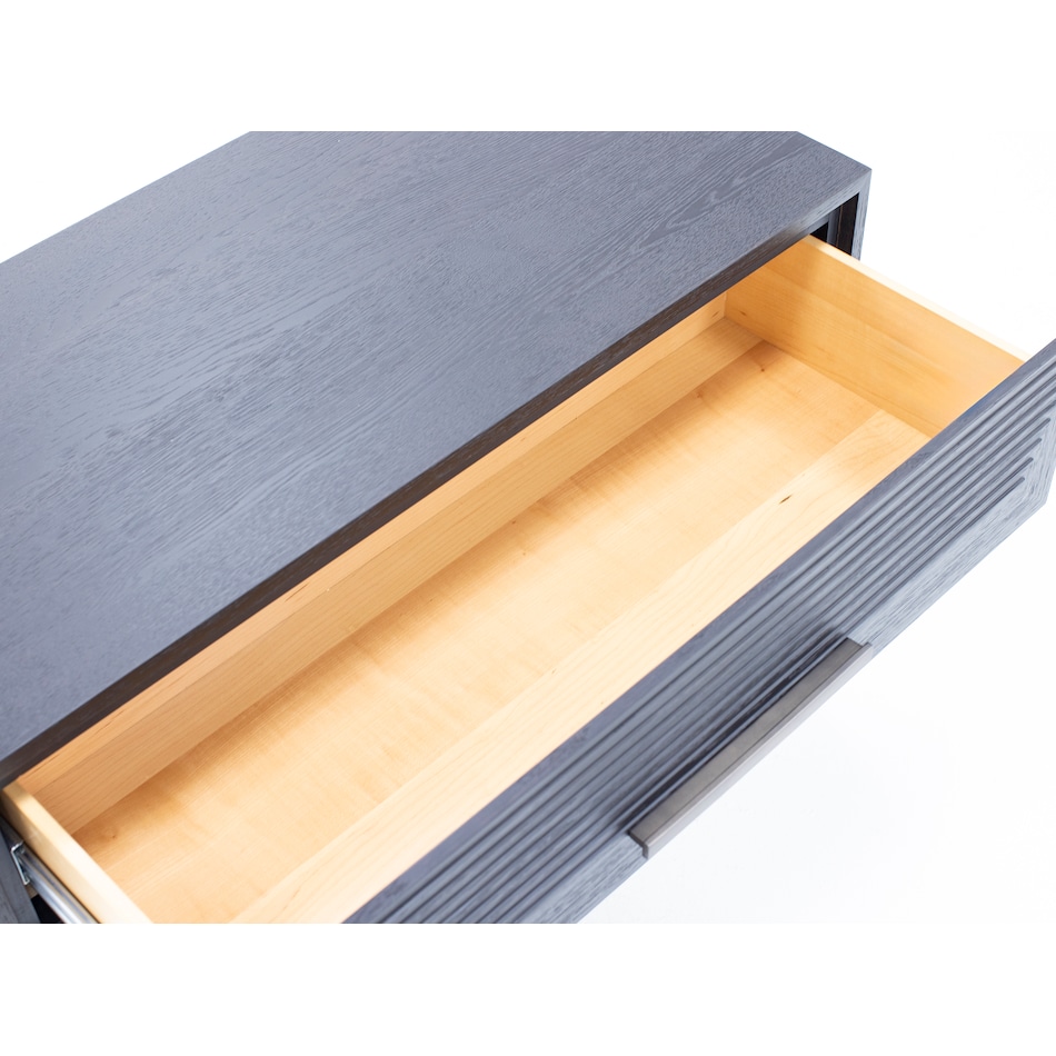 universal furniture international black three drawer   