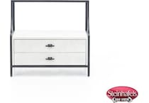 universal furniture international grey two drawer  image   
