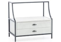 universal furniture international grey two drawer   