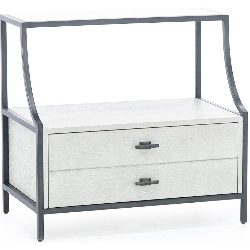 universal furniture international grey two drawer   