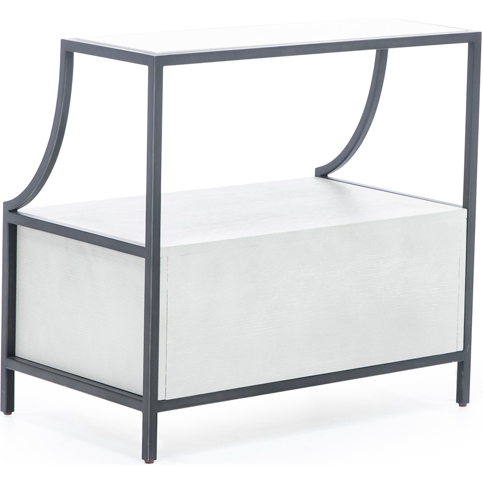 universal furniture international grey two drawer   
