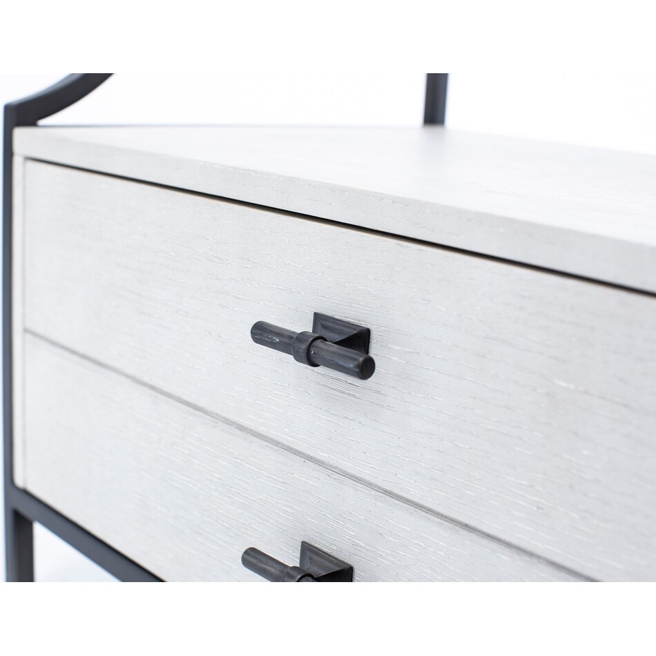 universal furniture international grey two drawer   