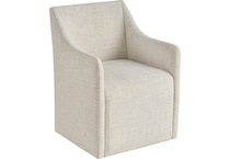 universal furniture beige inch standard seat height arm chair   