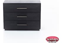 universal furniture black three drawer  image   