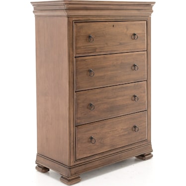 Universal New Lou Cognac Drawer Chest