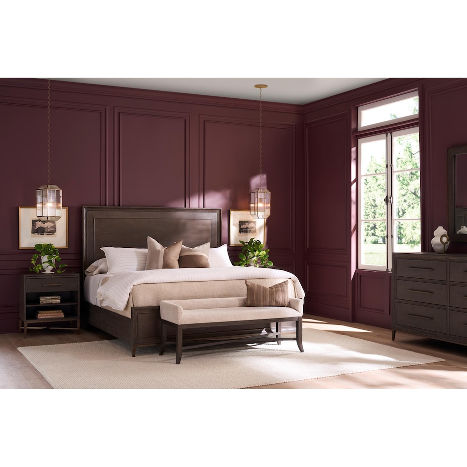 universal furniture brown king bed package lifestyle image pk  