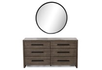 universal furniture brown mirror   