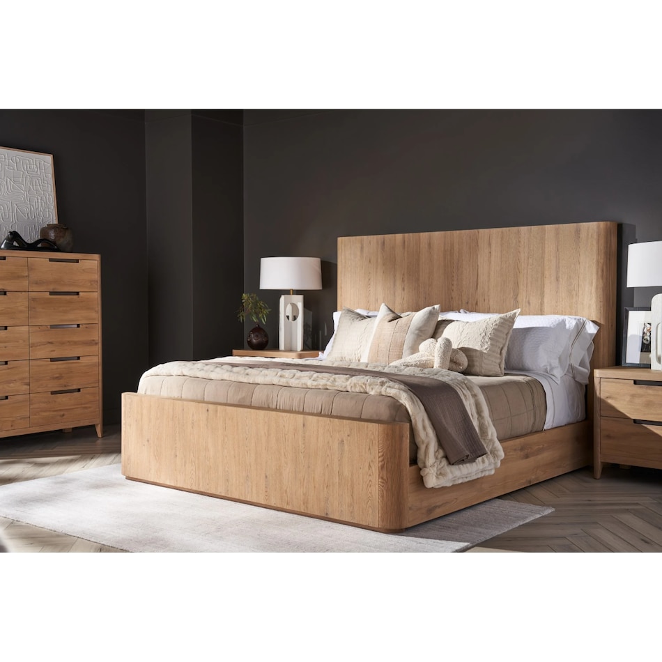 universal furniture brown queen bed package pk  