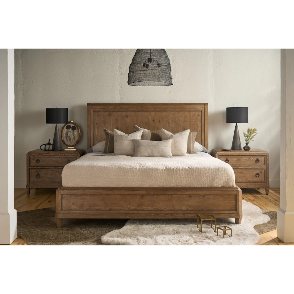 universal furniture brown queen bed package pq  