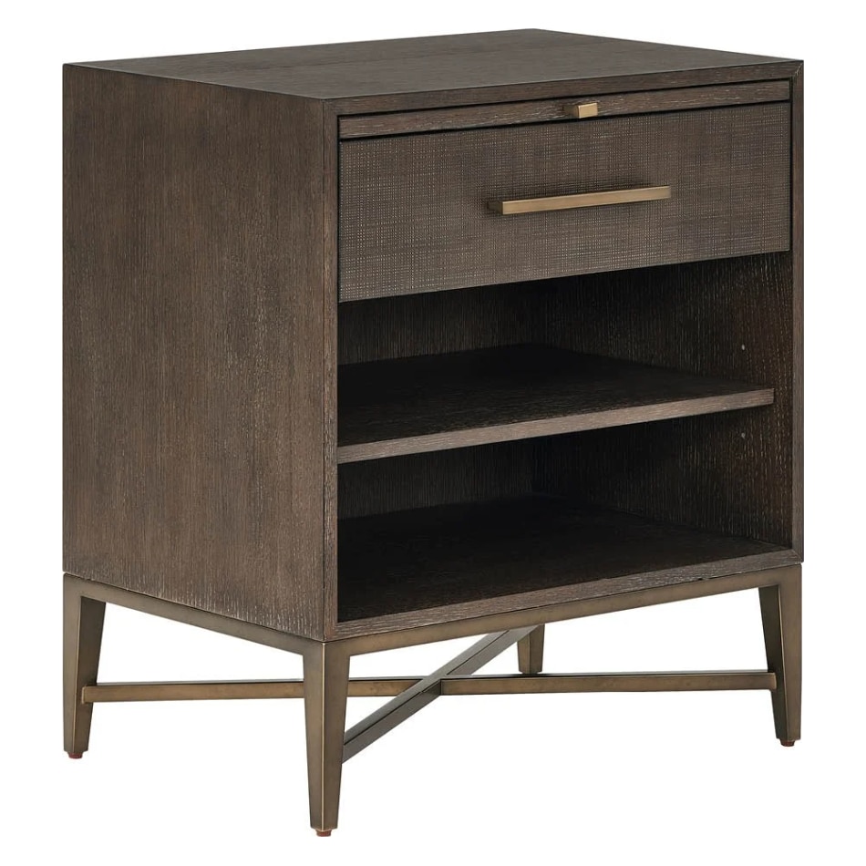 universal furniture brown single drawer   