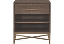 universal furniture brown single drawer   