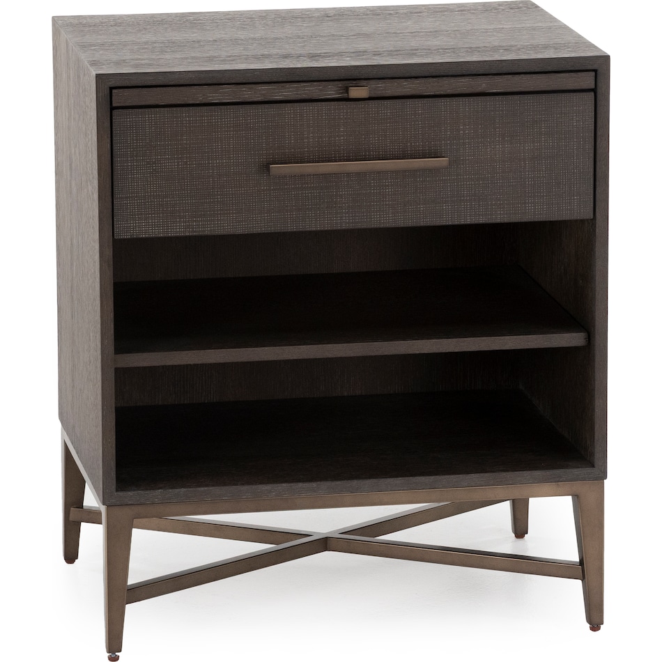 universal furniture brown single drawer   