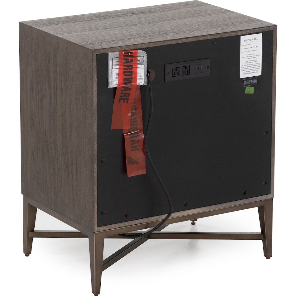 universal furniture brown single drawer   