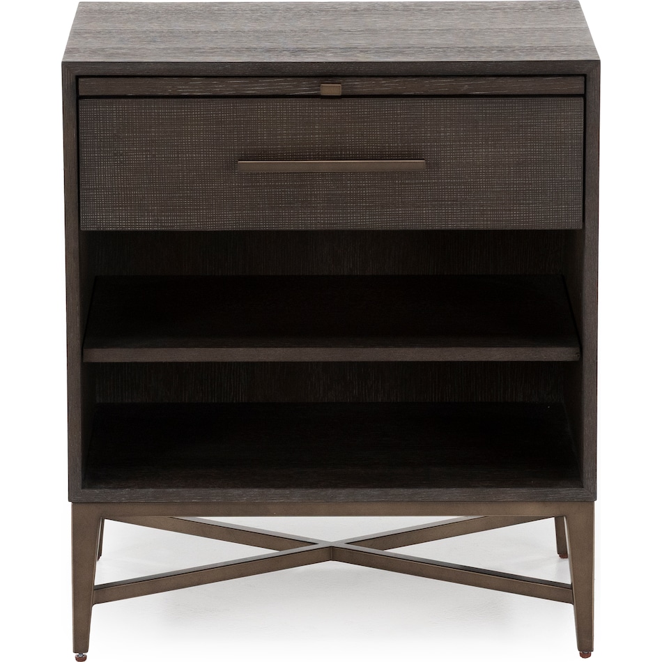 universal furniture brown single drawer   