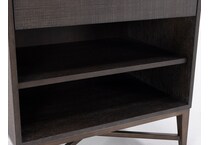 universal furniture brown single drawer   