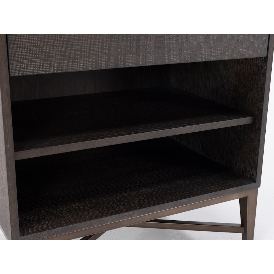 universal furniture brown single drawer   