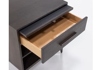 universal furniture brown single drawer   