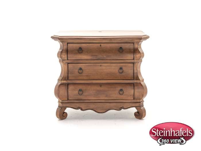 universal furniture brown three drawer  image   