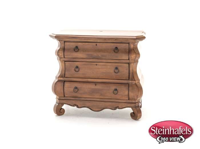 universal furniture brown three drawer  image   