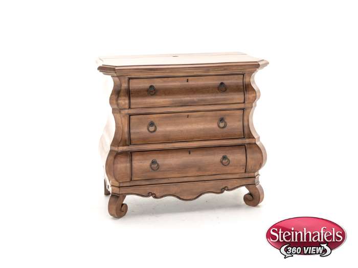 universal furniture brown three drawer  image   